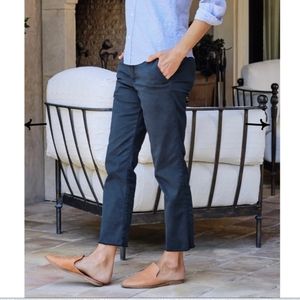 Frank & Eileen | Wicklow The Italian Chino Performance Twill in Navy Blue Size 8